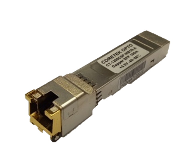 CT-1250CSP-MB1R-A Copper RJ-45 100 m SFP Transceiver w. LOS/Auto Neg