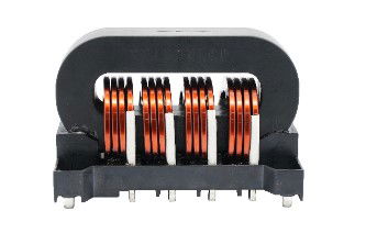 Vertical winding common mode choke