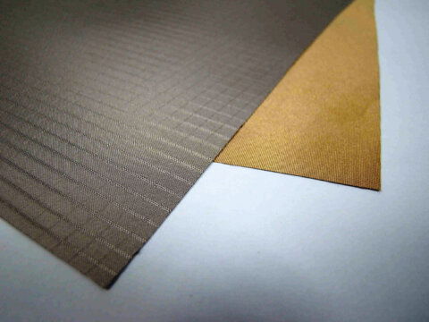 Metallised conductive fabric and fleece