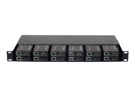 1U 12 Slots Mini Media Converter Rack Mount Chassis