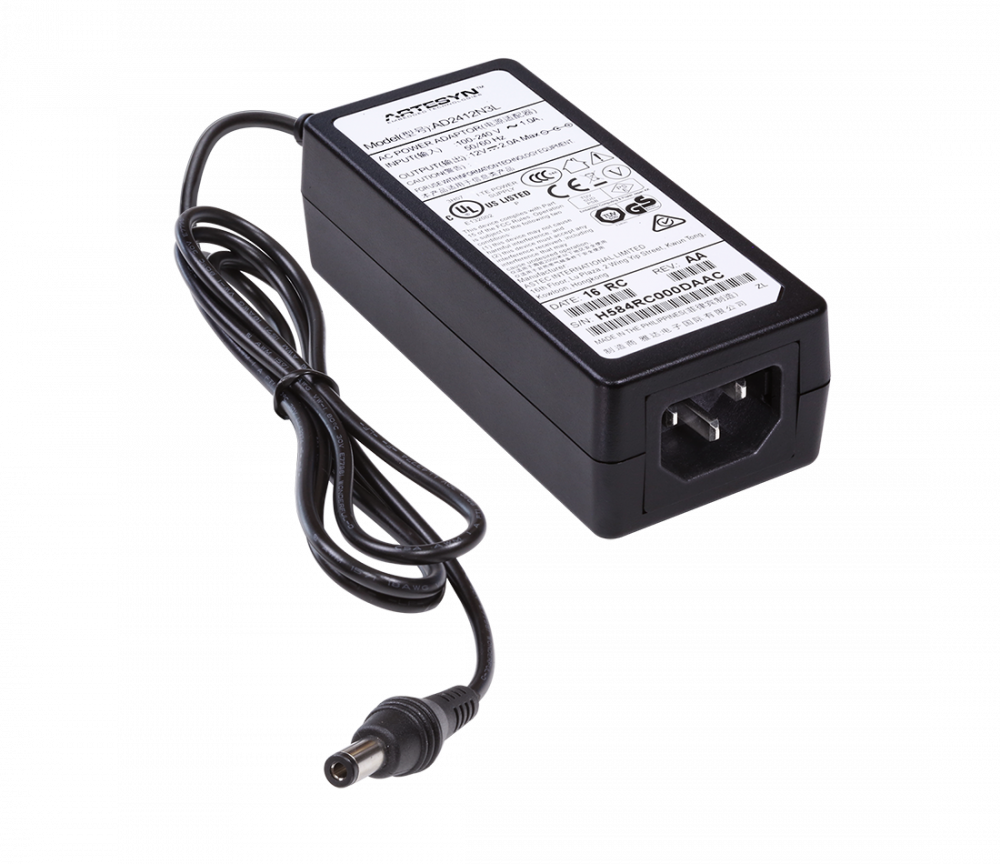 Adaptateur externe AC-DC 24W haute efficacité AD24 IV