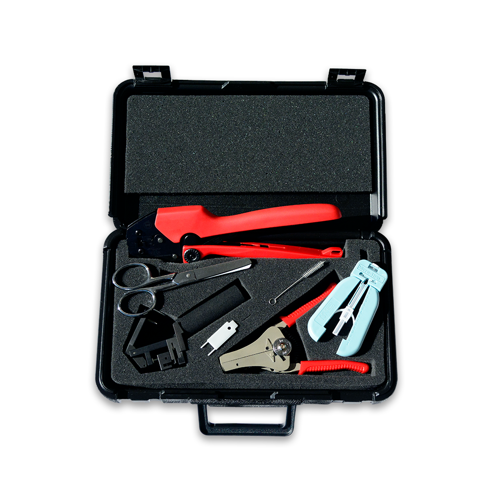 Krimpkousen en snijklemmen voor kabels, connectoren en kits