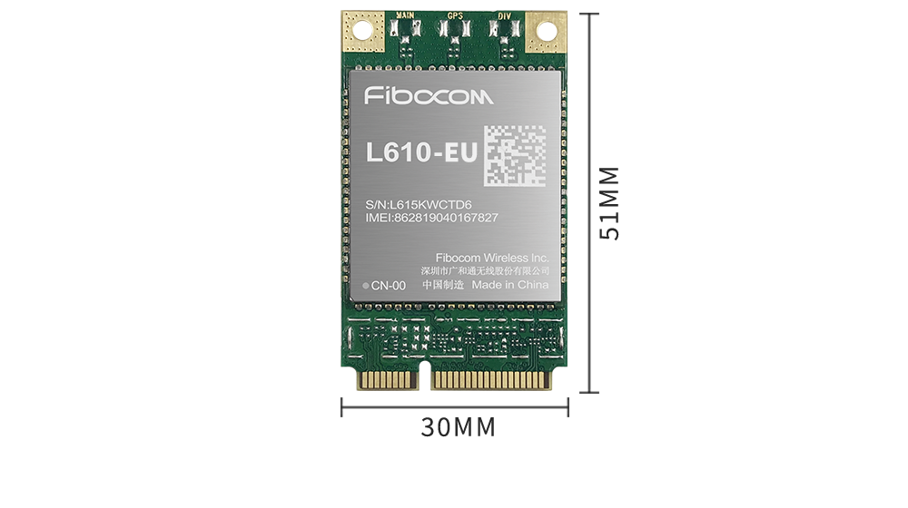 L610 4G Cat-1bis mPCIe module