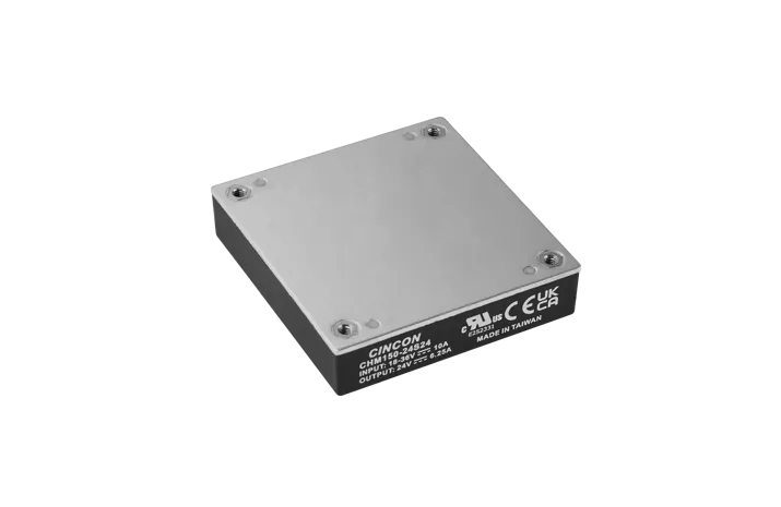 CHM150-serie - medische DC-DC-converter in half-brick-formaat, 150Watts 18-36VDC 2:1-ingang